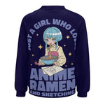 Women's Just A Girl Anime Sweatshirt