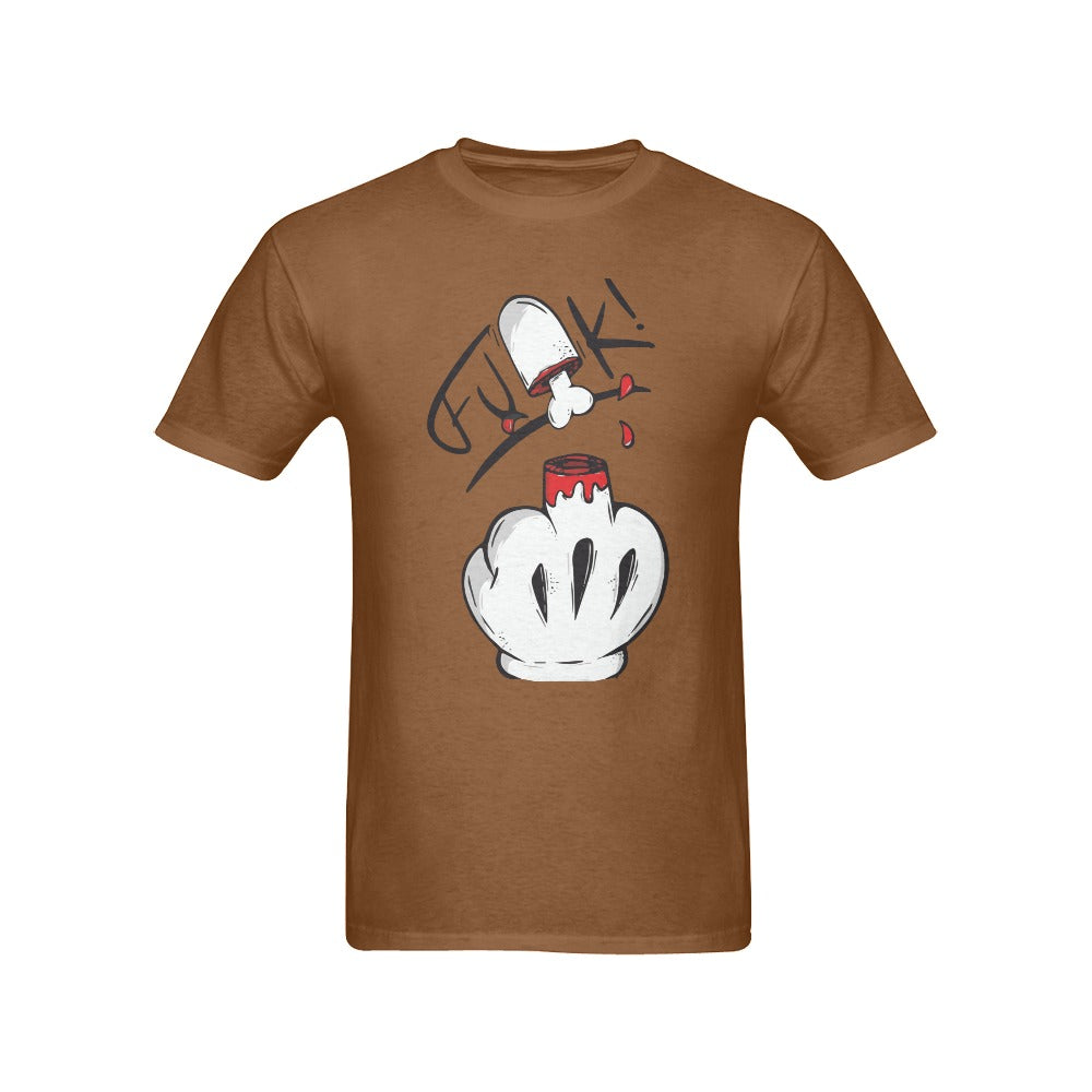 Men's Middle Finger Streetwear Classic Fit T-shirt