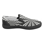 Men's Swirling Vortex Abstract Slip-on Shoes