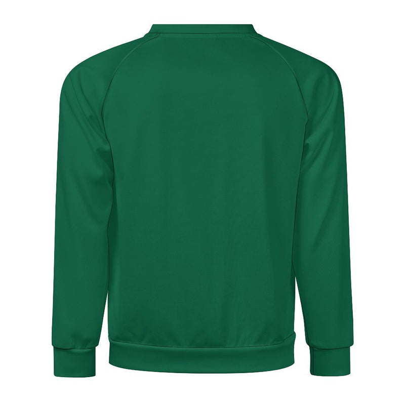 Men's Bottle Green Solid Sweatshirt