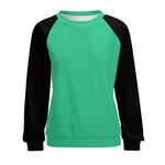 Women's Mountain Meadow & Black Solid Sweatshirt