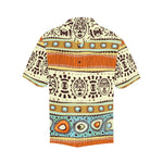 Men's African Art Abstract Half Sleeve Shirt