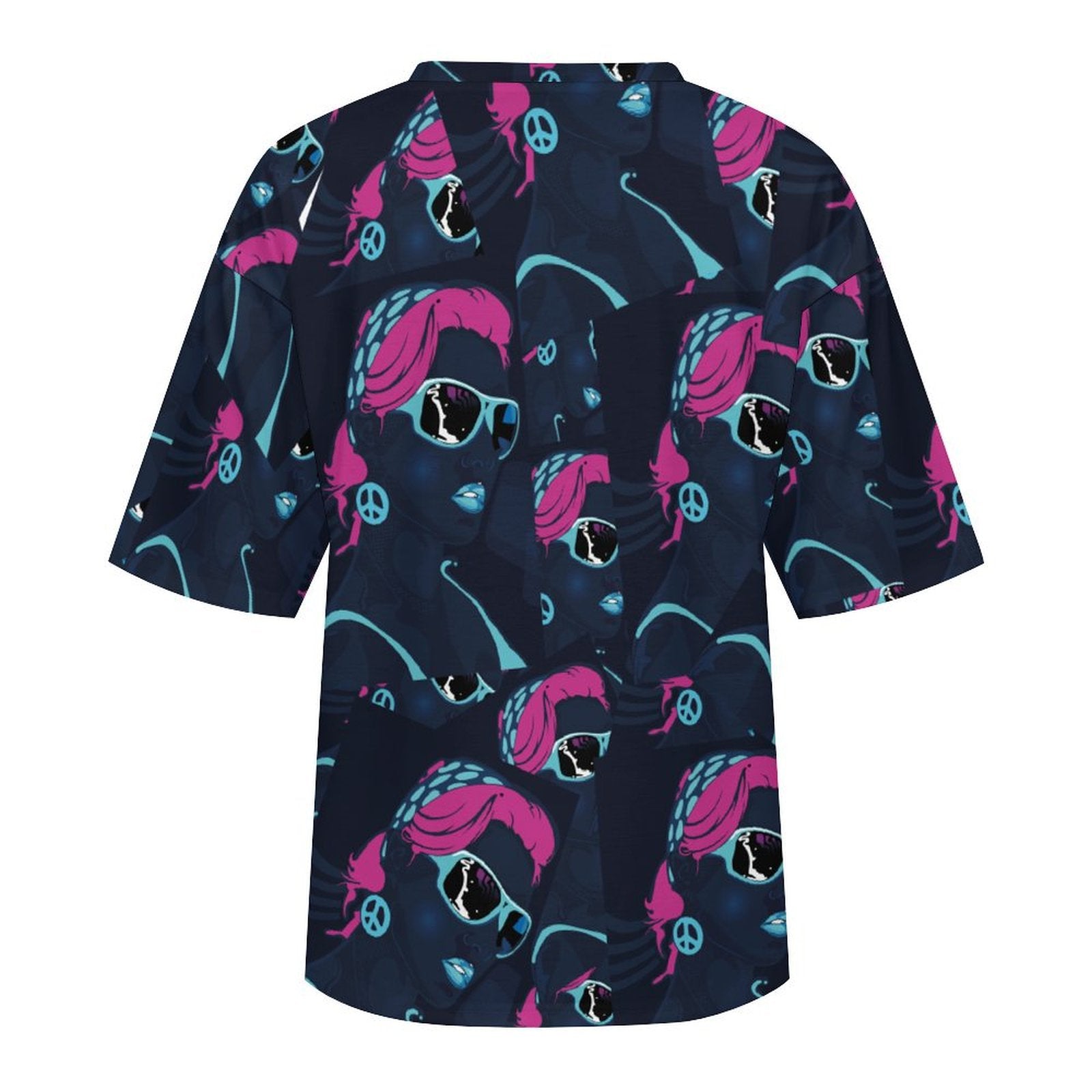 Women's Trippy Peace Women Acid & Punk Oversized T-shirt