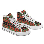 Men's Christmas Stripped Abstract High Top Shoes