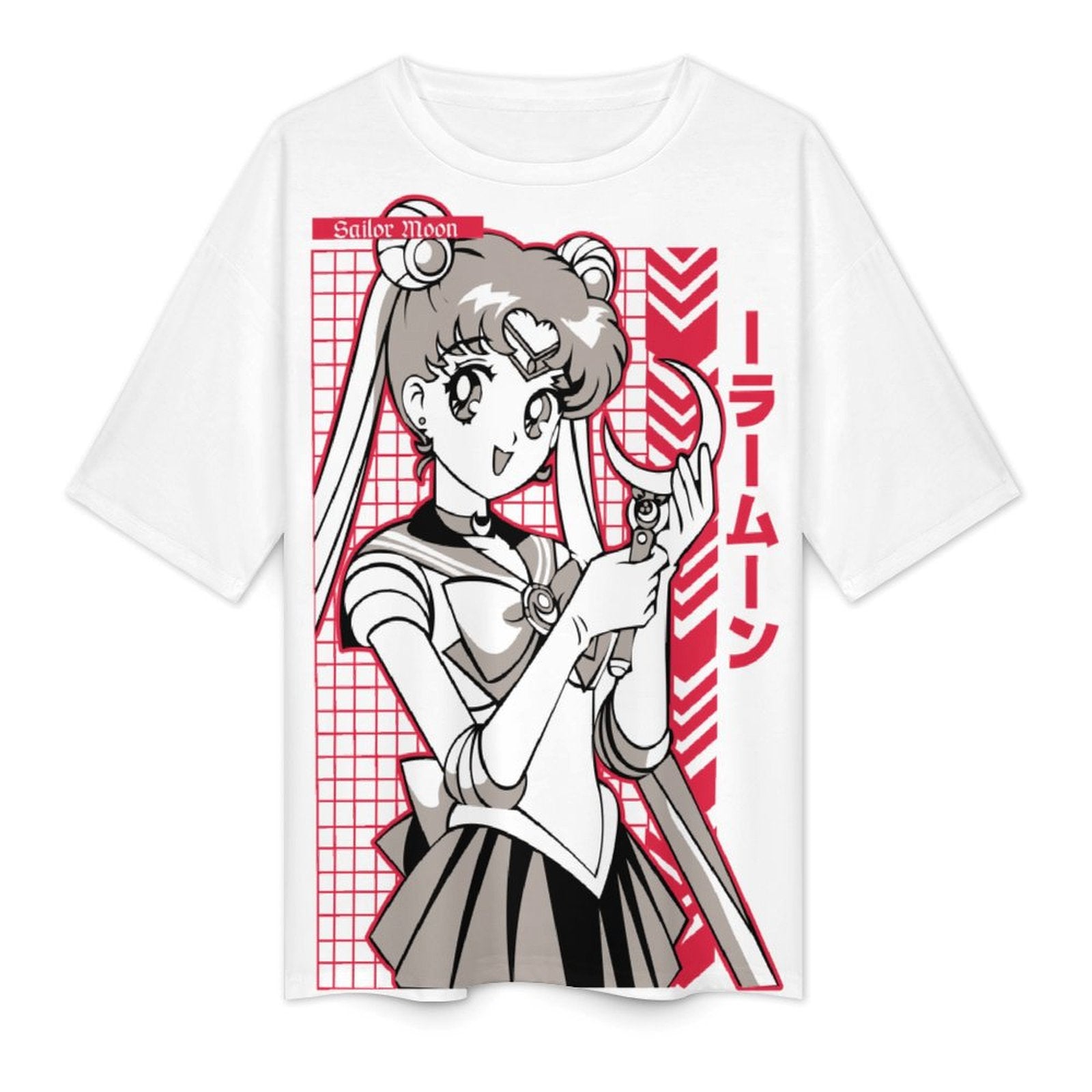 Women's Sailor Moon Fun Mode Anime Oversized T-shirt