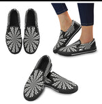Women's Swirling Vortex Abstract Slip-on Shoes