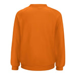 Women's Deep Carrot Orange Solid Sweatshirt