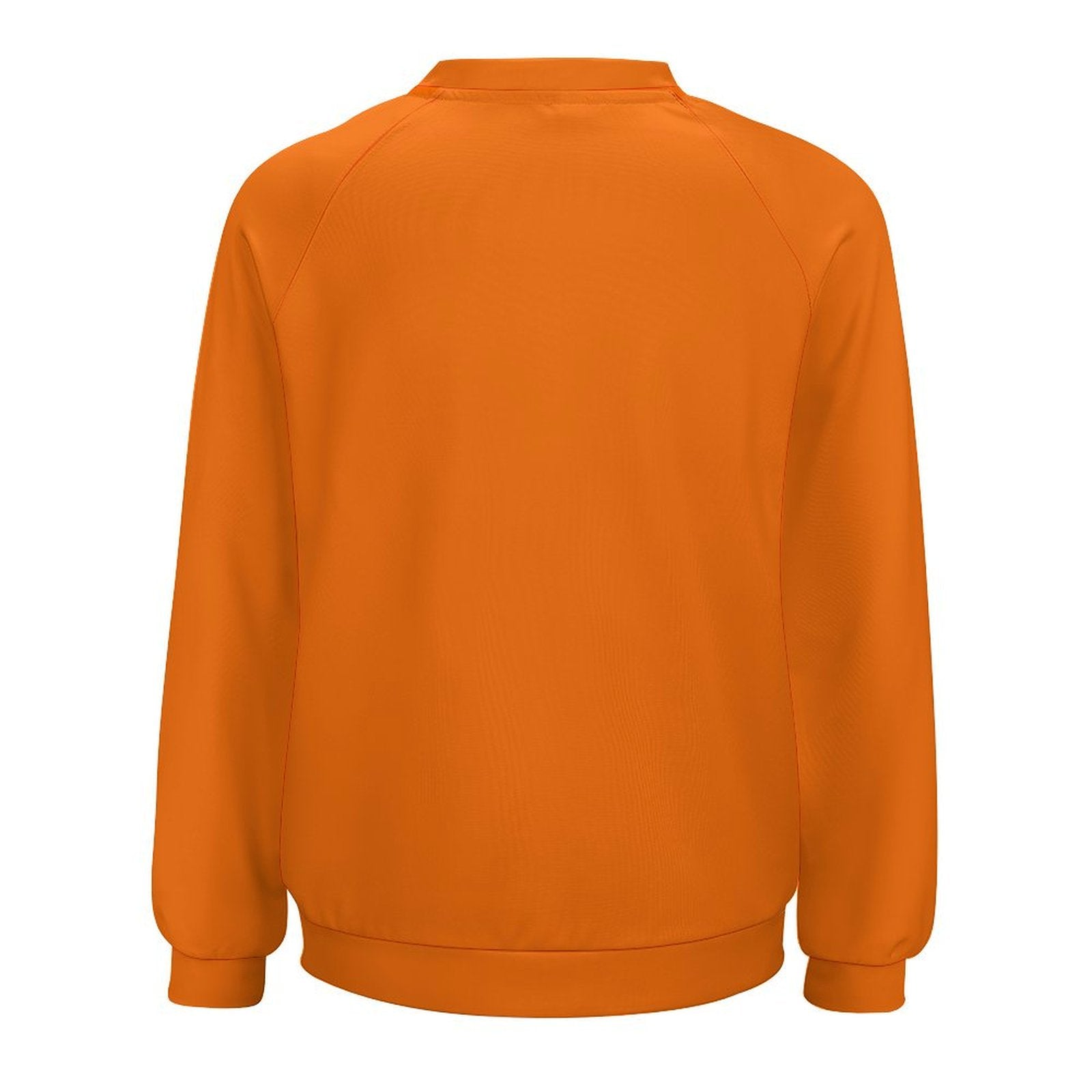 Women's Deep Carrot Orange Solid Sweatshirt