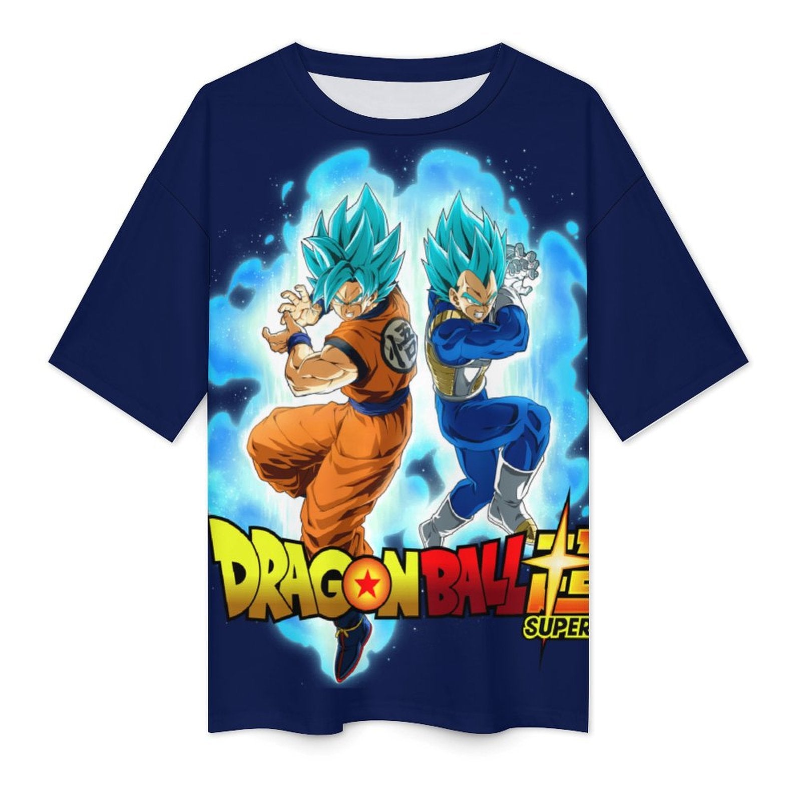 Men's Goku X Vegeta Dragon Ball Super Anime Oversized T-shirt