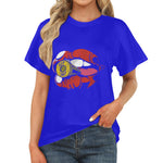 Women's Bullet Lips Streetwear Classic Fit T-shirt