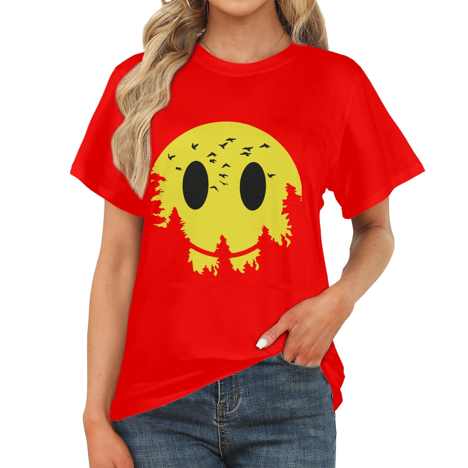 Women's Night Smile Acid & Punk Classic Fit T-shirt