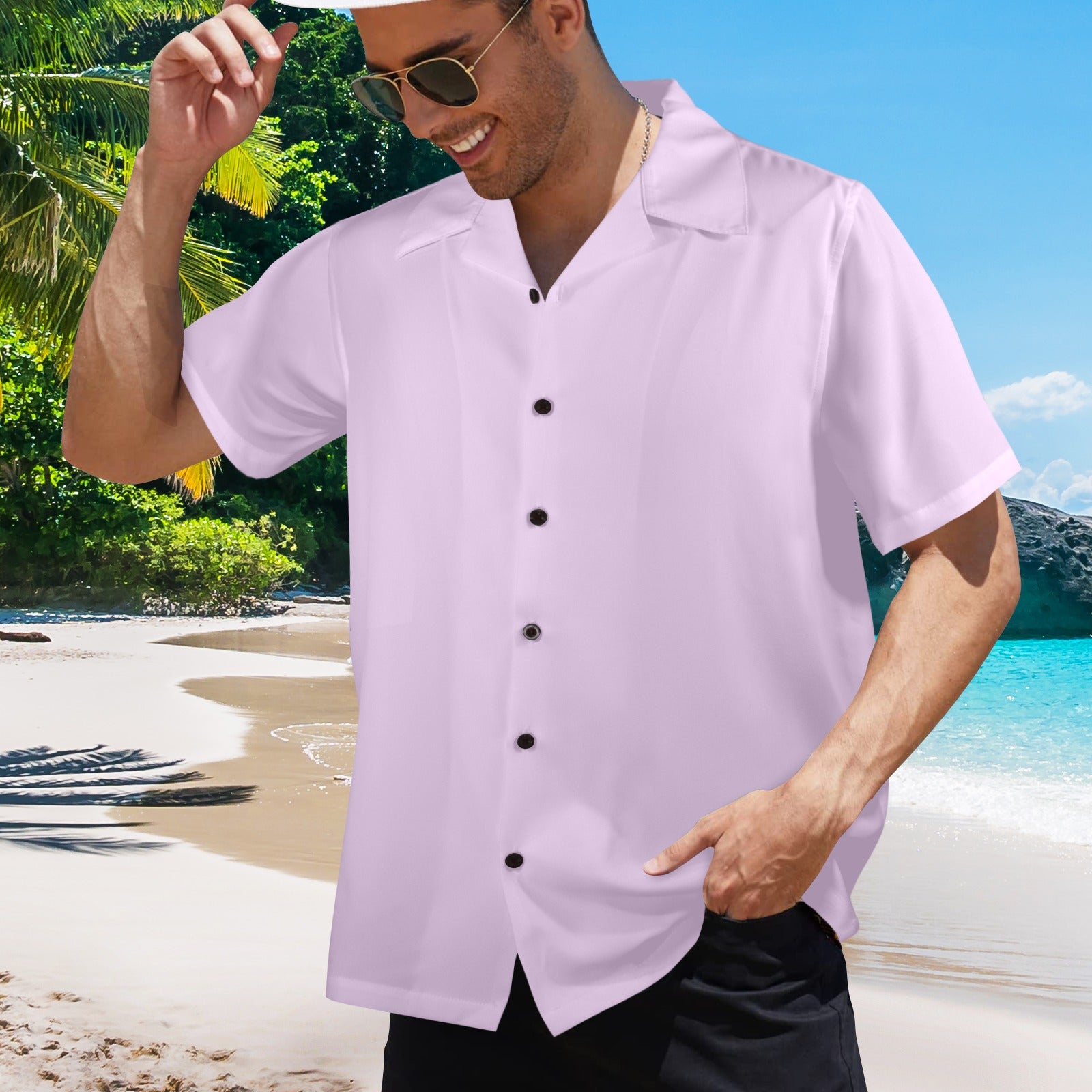 Men's Thistle Solid Half Sleeve Shirt