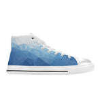 Men's Blue Prism Abstract High Top Shoes
