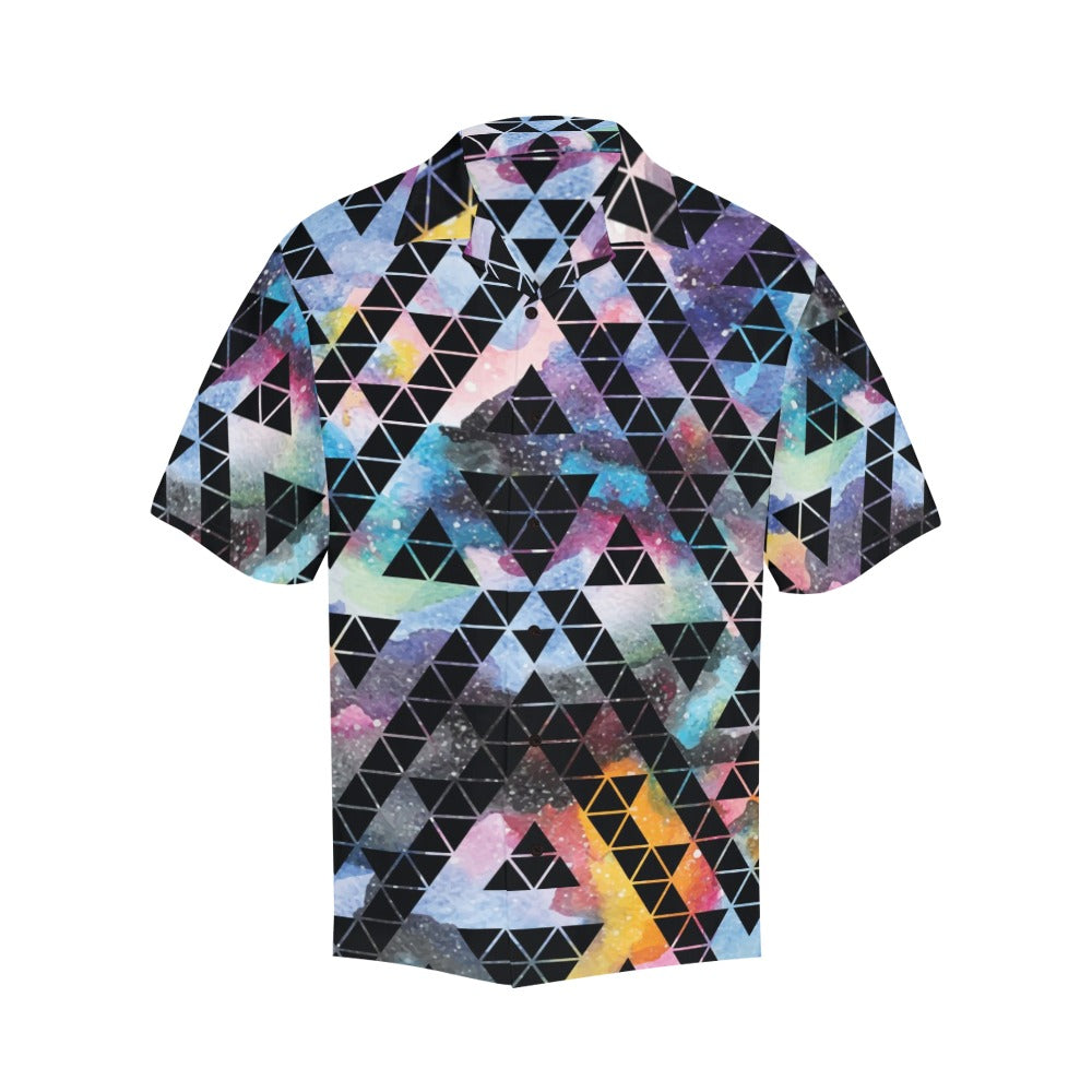 Men's Geometrical Pattern Abstract Half Sleeve Shirt