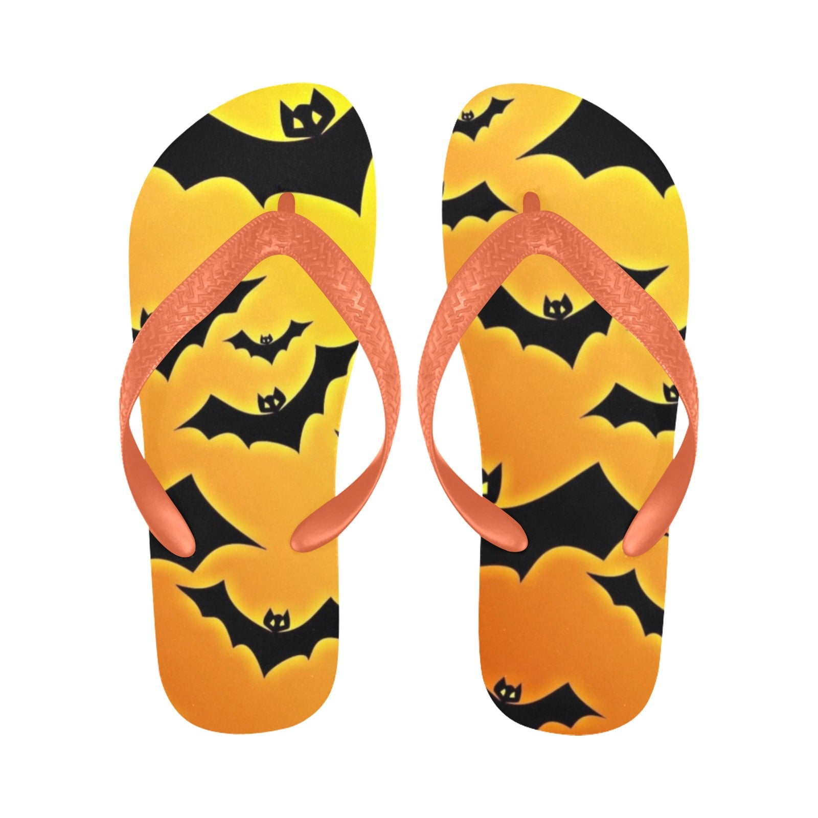 Women's Sunset Bat Abstract Flip Flops