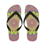 Men's Psychedelic Starburst Abstract Flip Flops