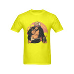 Men's Monkey With Wine Streetwear Classic Fit T-shirt