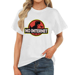 Women's No Internet Abstract Classic Fit T-shirt