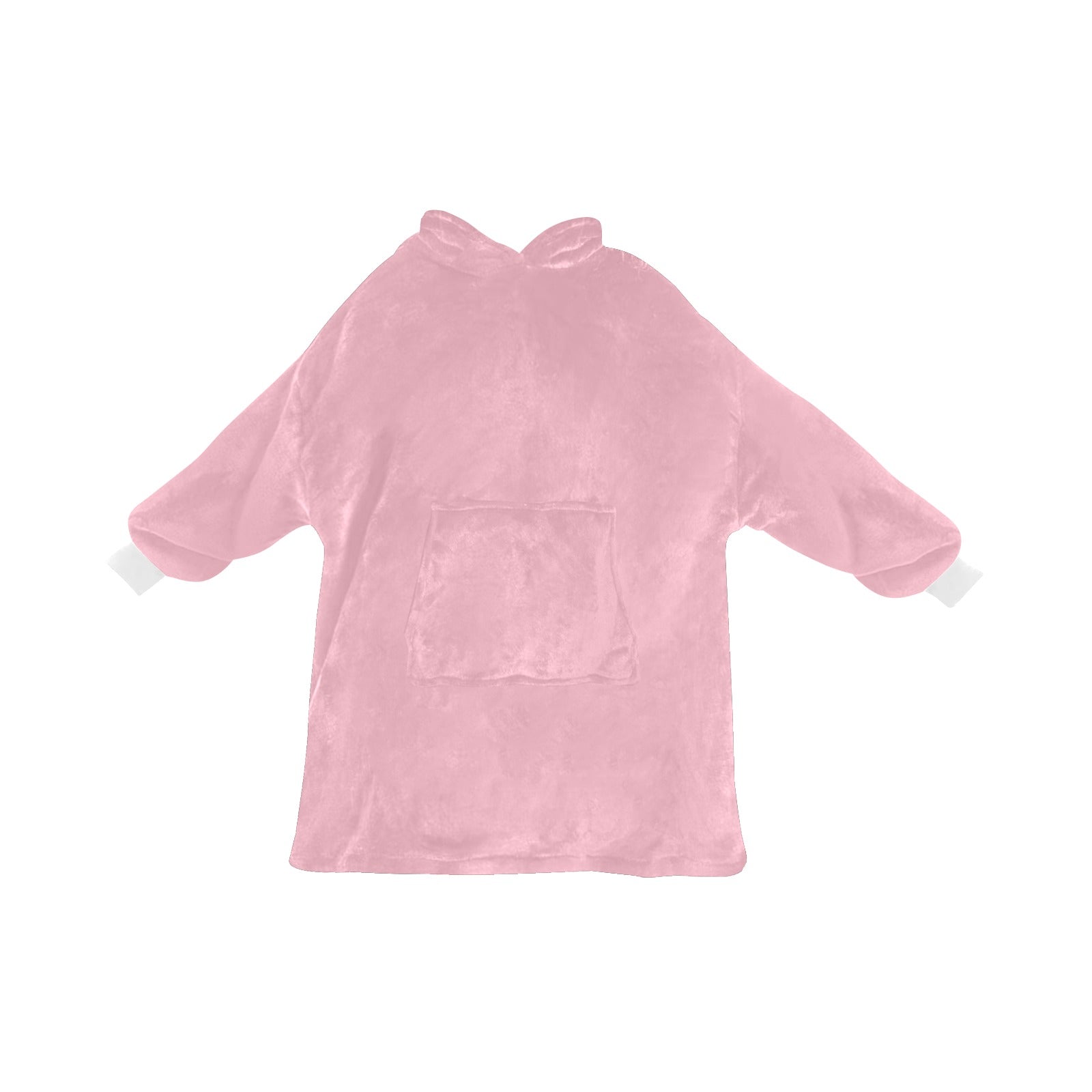 Women's Pale Chestnut Pink Solid Blanket Hoodie