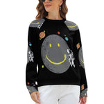 Women's Moon Smile Abstract Sweatshirt