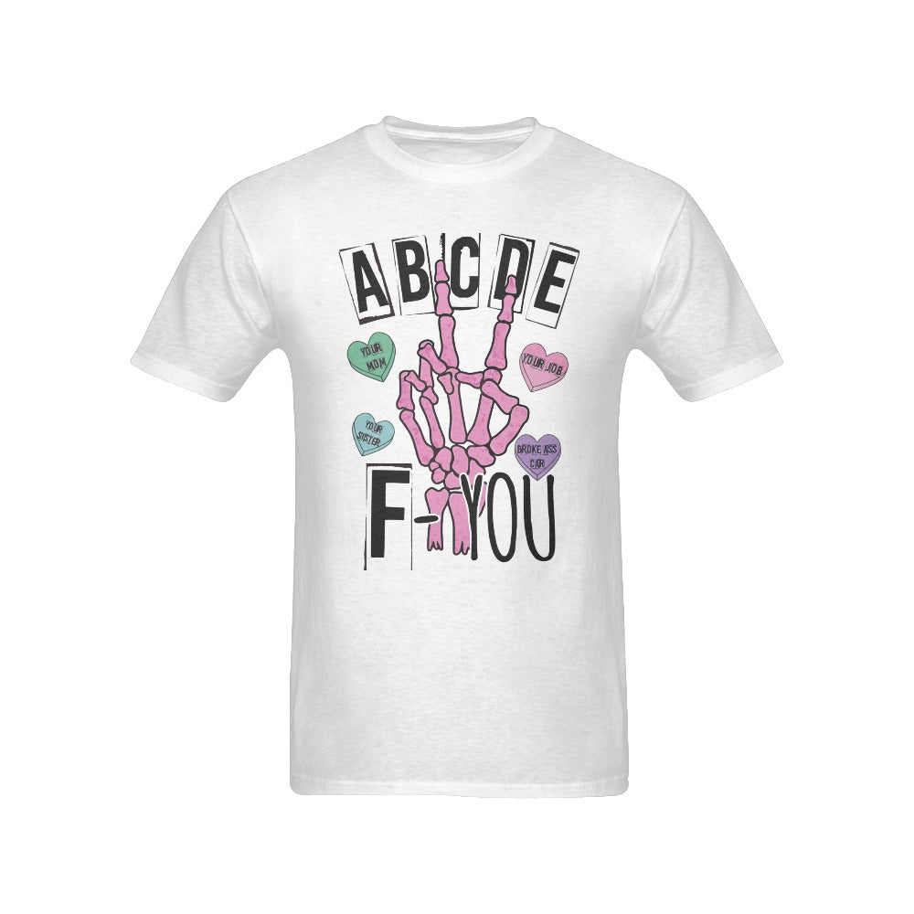 Men's ABCDEF Streetwear Classic Fit T-shirt