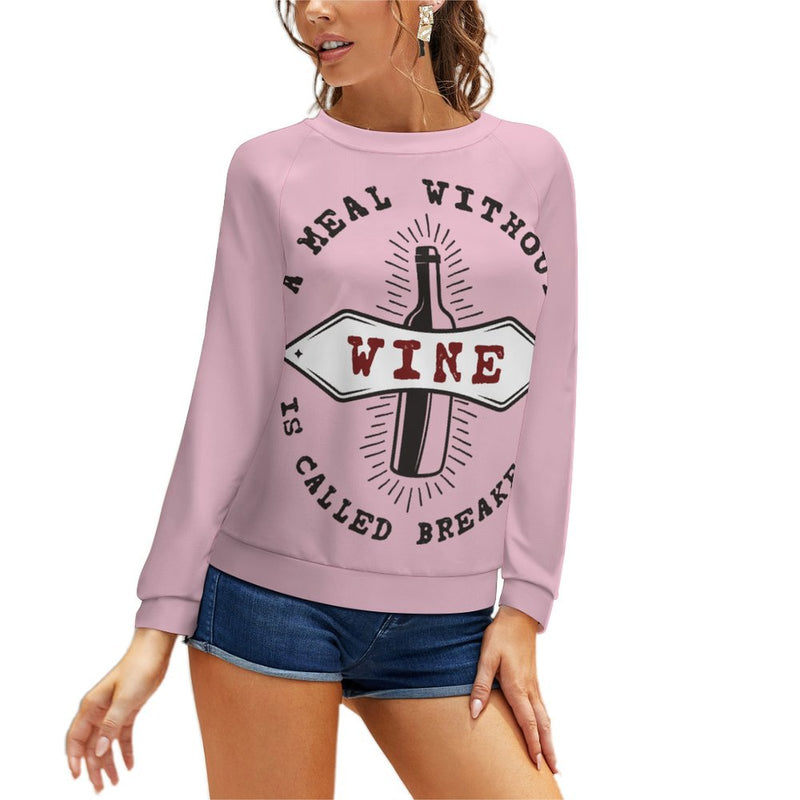 Women's Meal Without Wine Abstract Sweatshirt