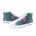 Women's Aurora Fractal Abstract High Top Shoes