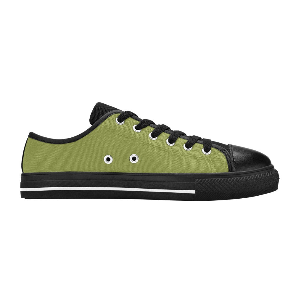Women's Asparagus Solid Low Top Shoes