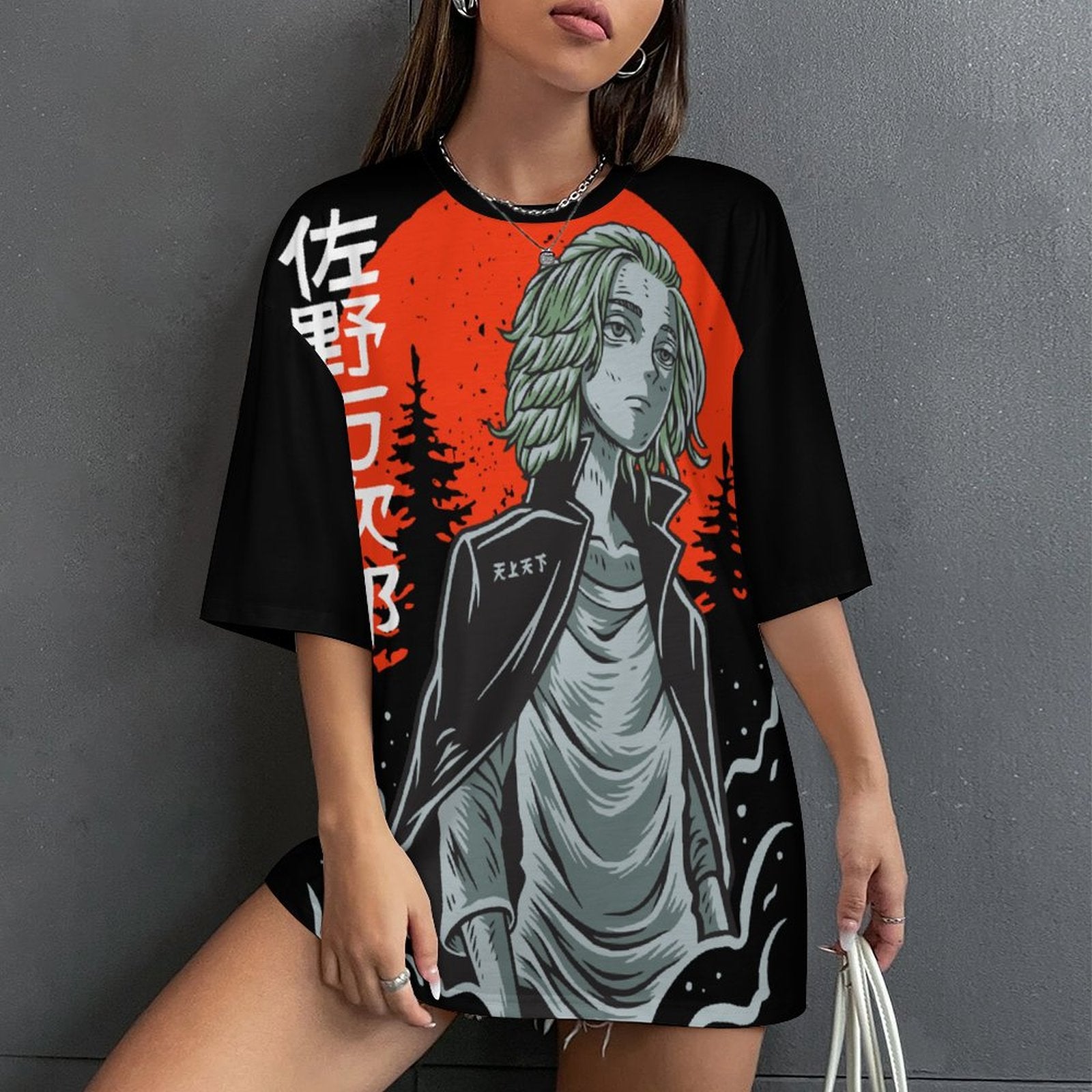 Women's Sano Manjiro Tokyo Revengers Anime Oversized T-shirt