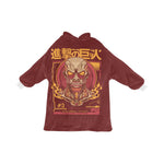 Men's Attack On Titans Anime Blanket Hoodie