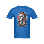 Men's Drip Skull Streetwear Classic Fit T-shirt