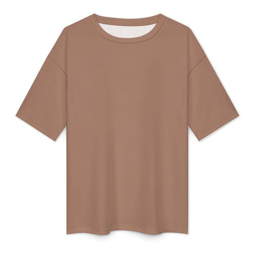 Women's Beaver Solid Oversized T-shirt