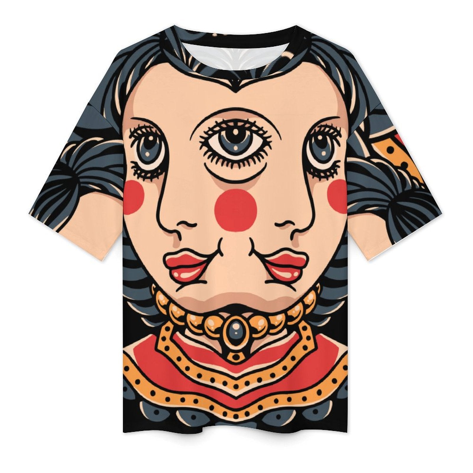 Women's 3 Eyed Doll Acid & Punk Oversized T-shirt