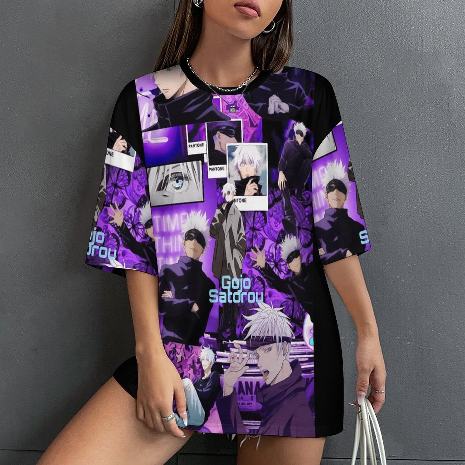 Women's Jujutsu Kaisen Clan Anime Oversized T-shirt