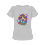 Women's Melting Mushroom Acid & Punk Classic Fit T-shirt