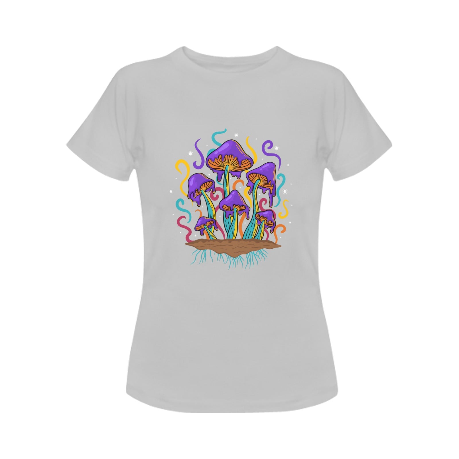 Women's Melting Mushroom Acid & Punk Classic Fit T-shirt