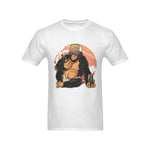 Men's Monkey With Wine Streetwear Classic Fit T-shirt