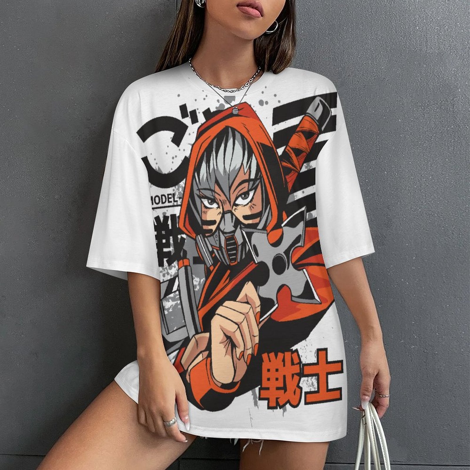 Women's Ninja Anime Oversized T-shirt