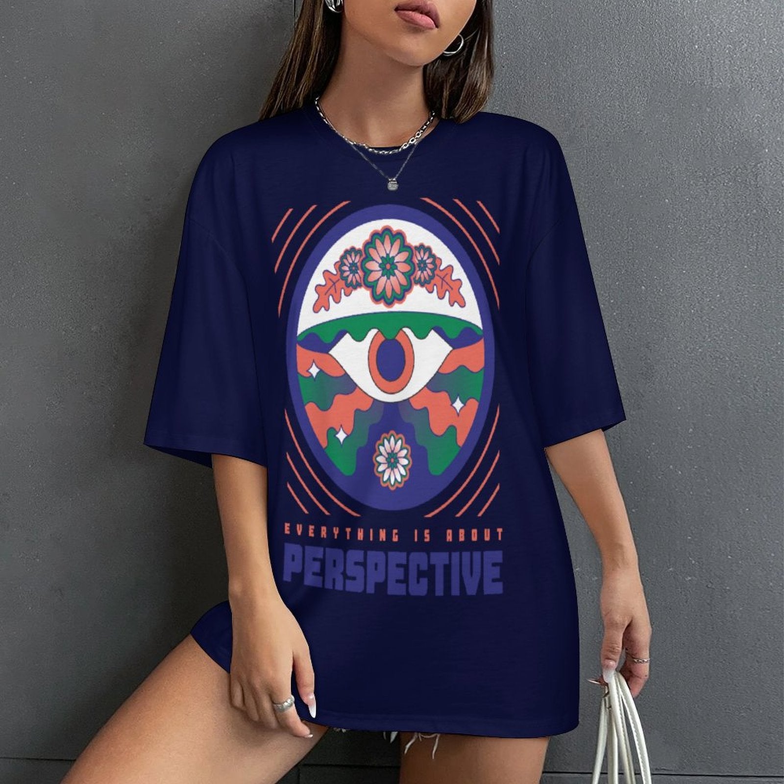Women's 3rd Eye Perspective Acid & Punk Oversized T-shirt