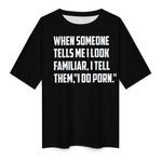 Men's Familiar Me Typography Oversized T-shirt