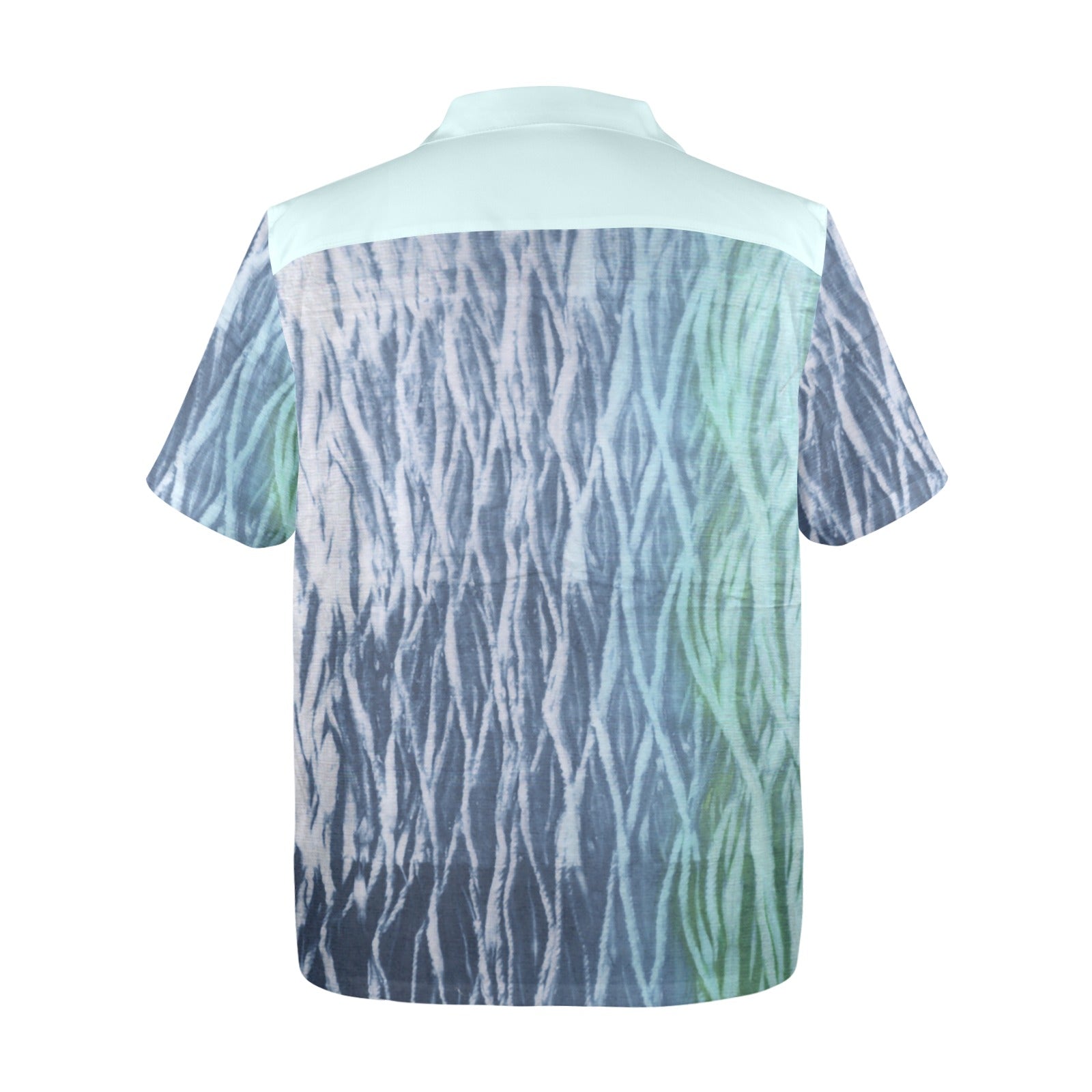 Men's Ocean Tie-Dye Abstract Half Sleeve Shirt
