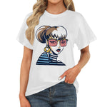 Women's Pop Lady Abstract Classic Fit T-shirt
