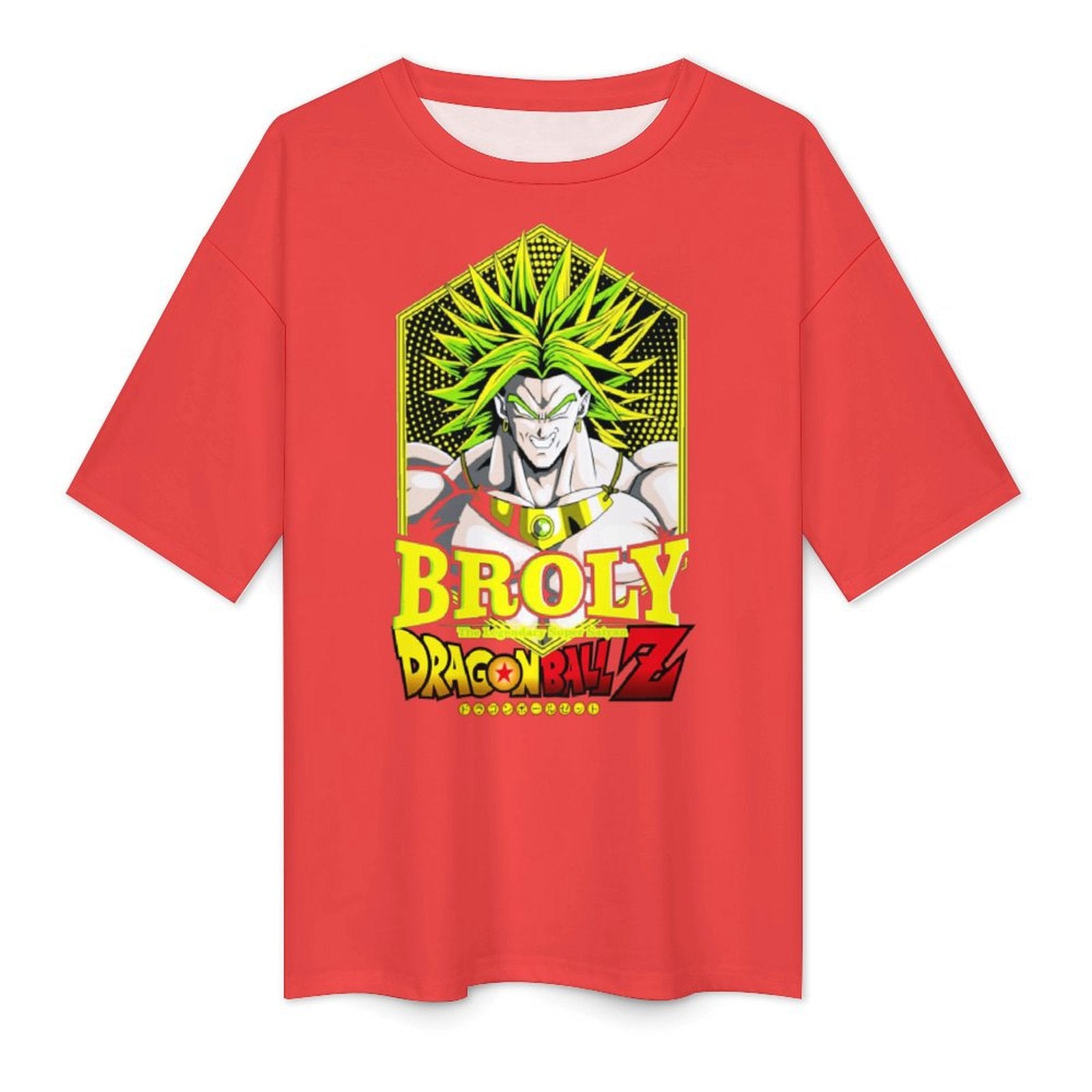 Men's Broly Dragon Ball Z Anime Oversized T-shirt