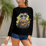 Women's Chilling in Woods Abstract Sweatshirt