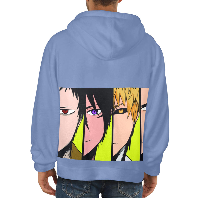 Men's One Punch Man Anime Flannel Hoodie