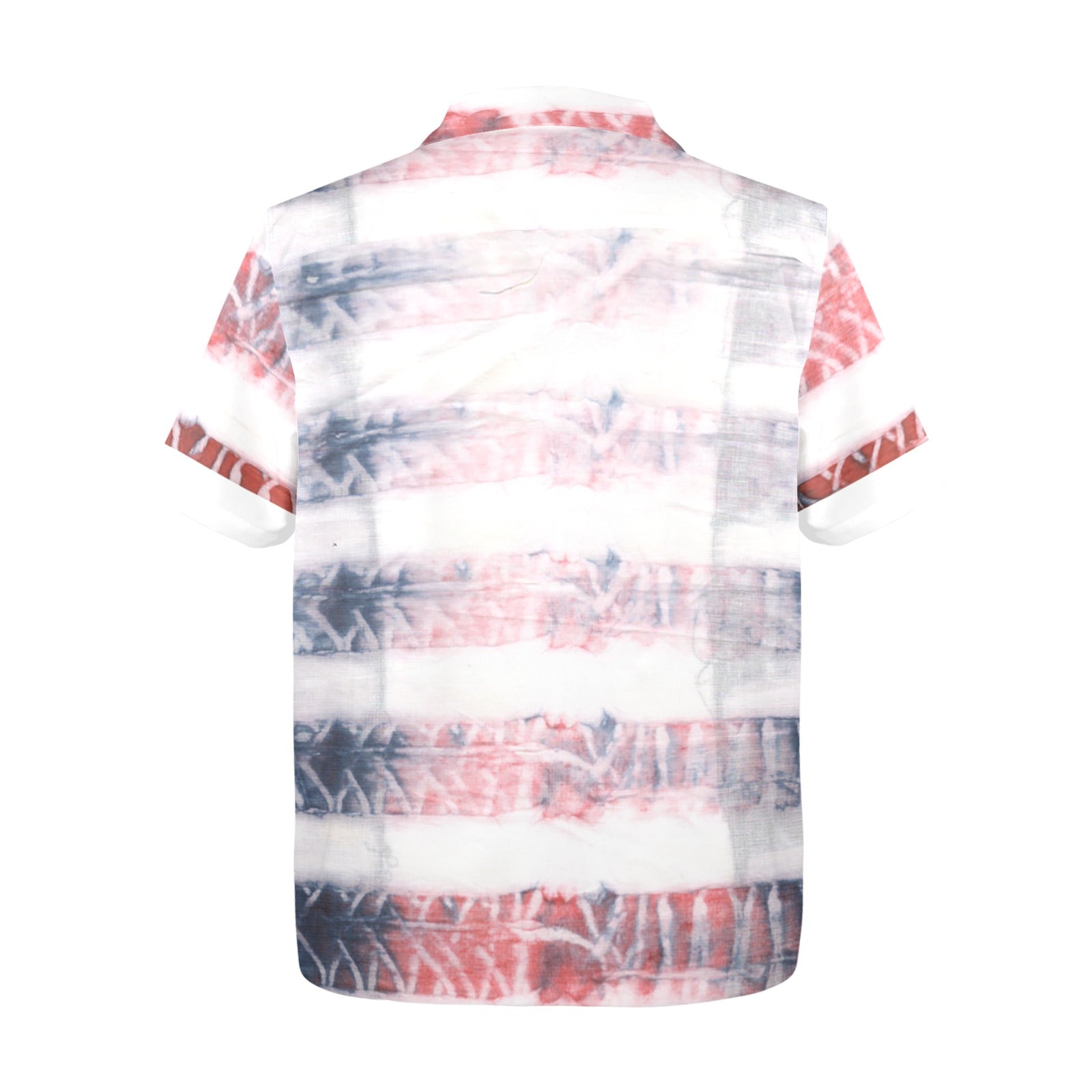 Men's Tribal Tie-Dye Abstract Half Sleeve Shirt
