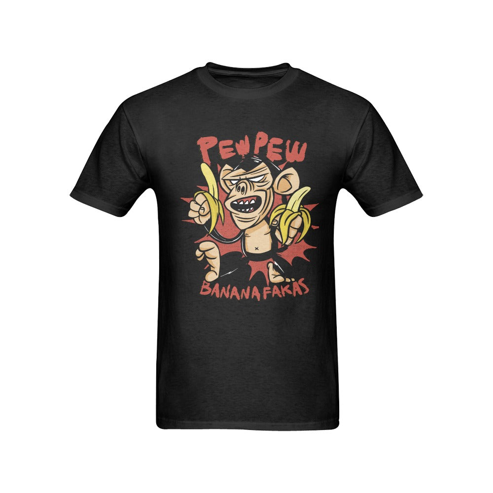 Men's Pew Pew Banana Streetwear Classic Fit T-shirt