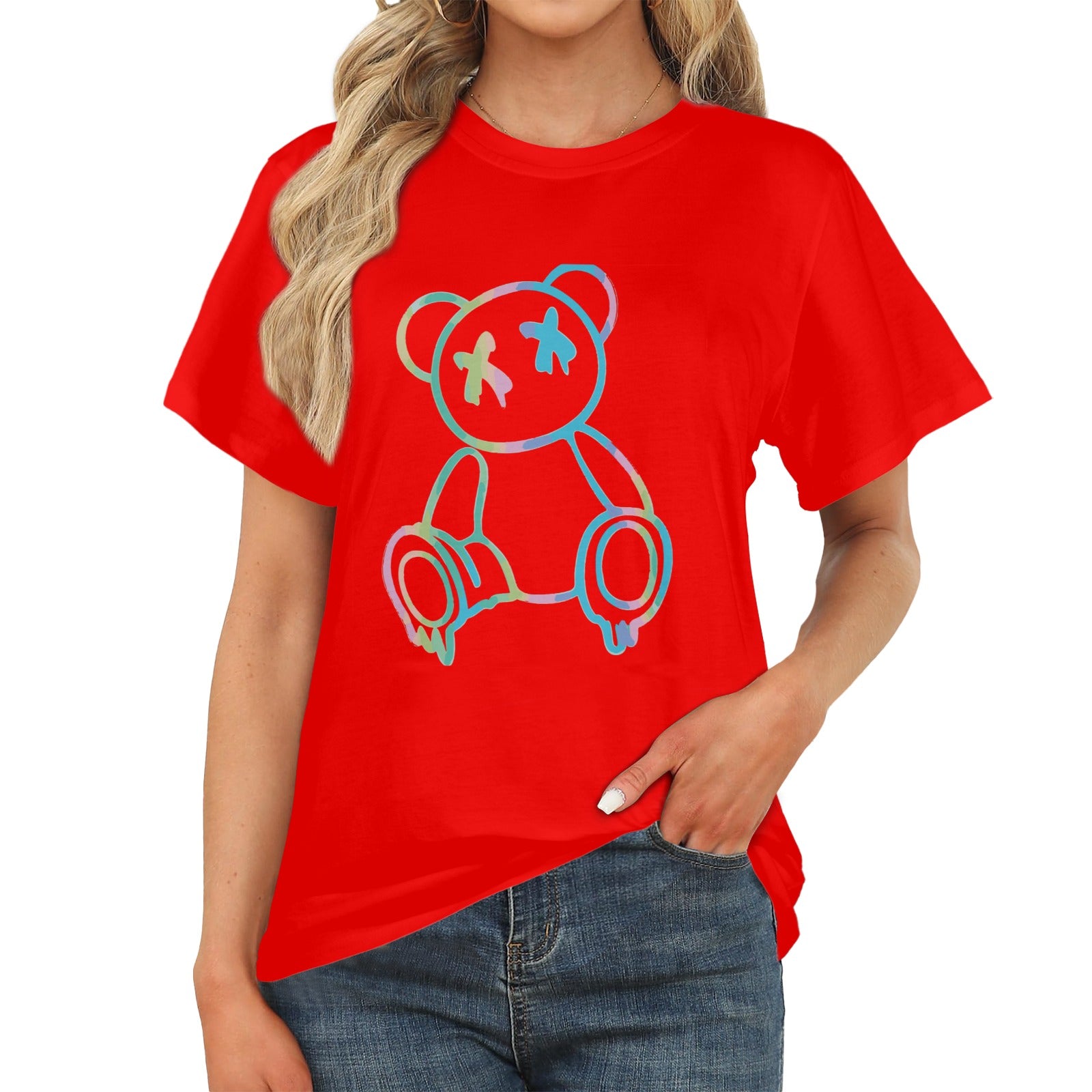 Women's Ded Teddy Streetwear Classic Fit T-shirt