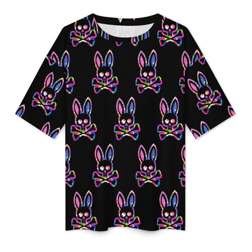 Women's Punk Bunny Streetwear Oversized T-shirt