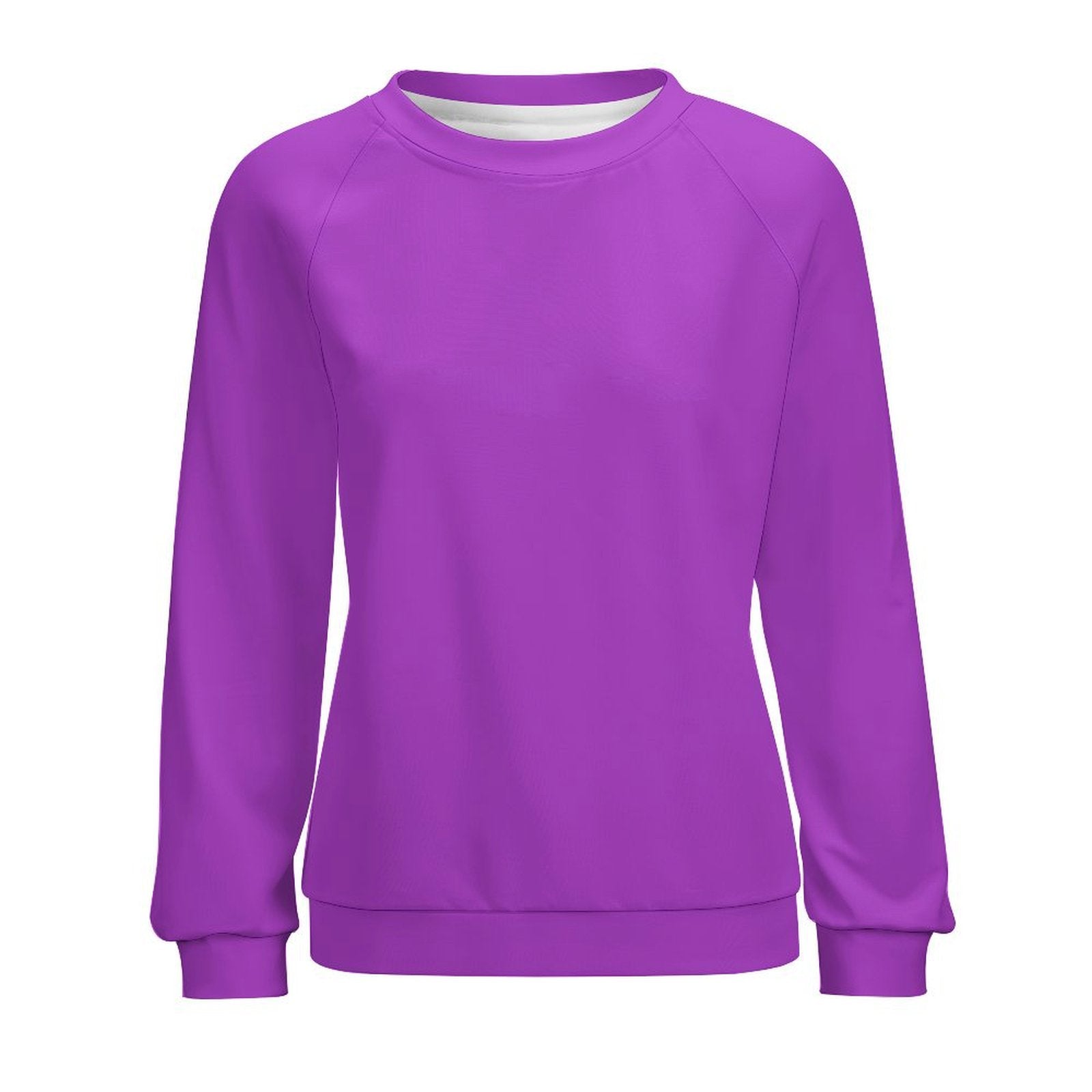 Women's Deep Lilac Solid Sweatshirt